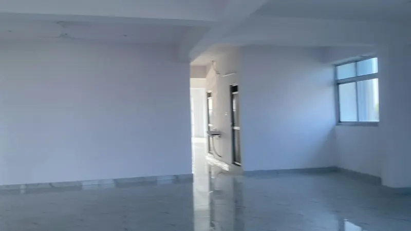 Empty room with white walls — stock photo