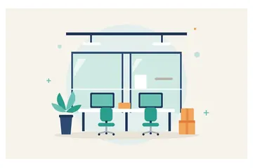 Illustration of renovation / fit-out works (no company logo available)